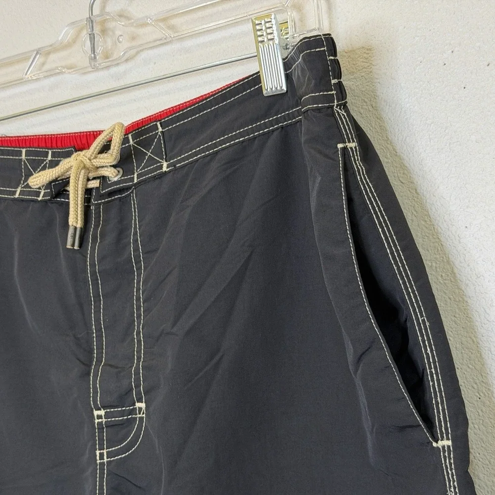 Polo Ralph‎ Lauren Swim Trunks Mens Sz Large Black Cargo Pocket Preppy READ